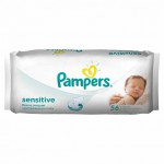 Салфетки влажные детские, Pampers (Памперс) №56 сенситив увлажненные